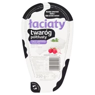 Łaciaty Twaróg półtłusty bez laktozy 250 g