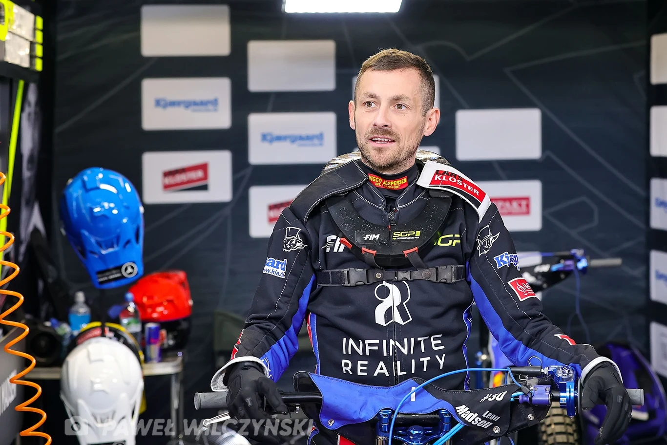 Leon Madsen w Grand Prix 2024. Leon Madsen w Grand Prix 2024.