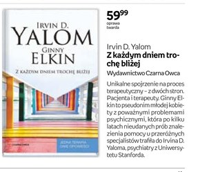 Z każdym dniem trochę bliżej Irvin D. Yalom niska cena