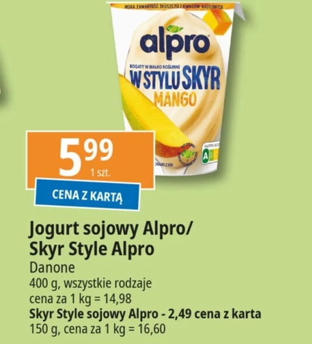 Alpro Skyr Alternative Produkt sojowy mango 400 g