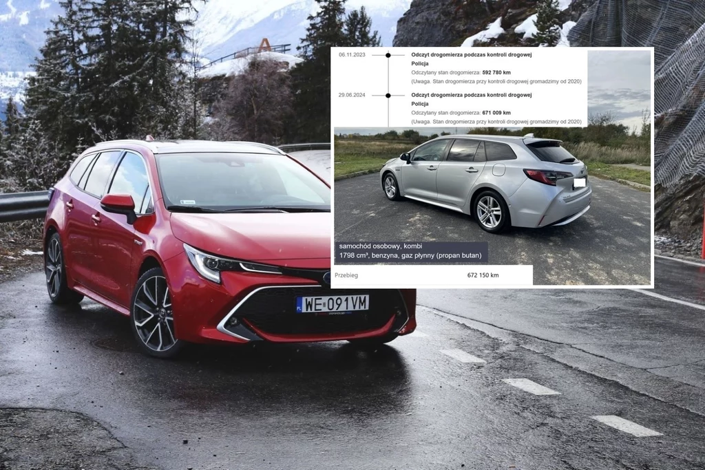 Na sprzedaż została wystawiona Toyota Corolla z 2019 roku z przebiegiem ponad 670 tys. km.