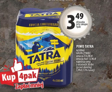 Tatra Piwo jasne pełne 500 ml