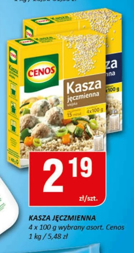Cenos Kasza jęczmienna wiejska 400 g (4 x 100 g)