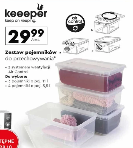 Zestaw pojemników Keeeper