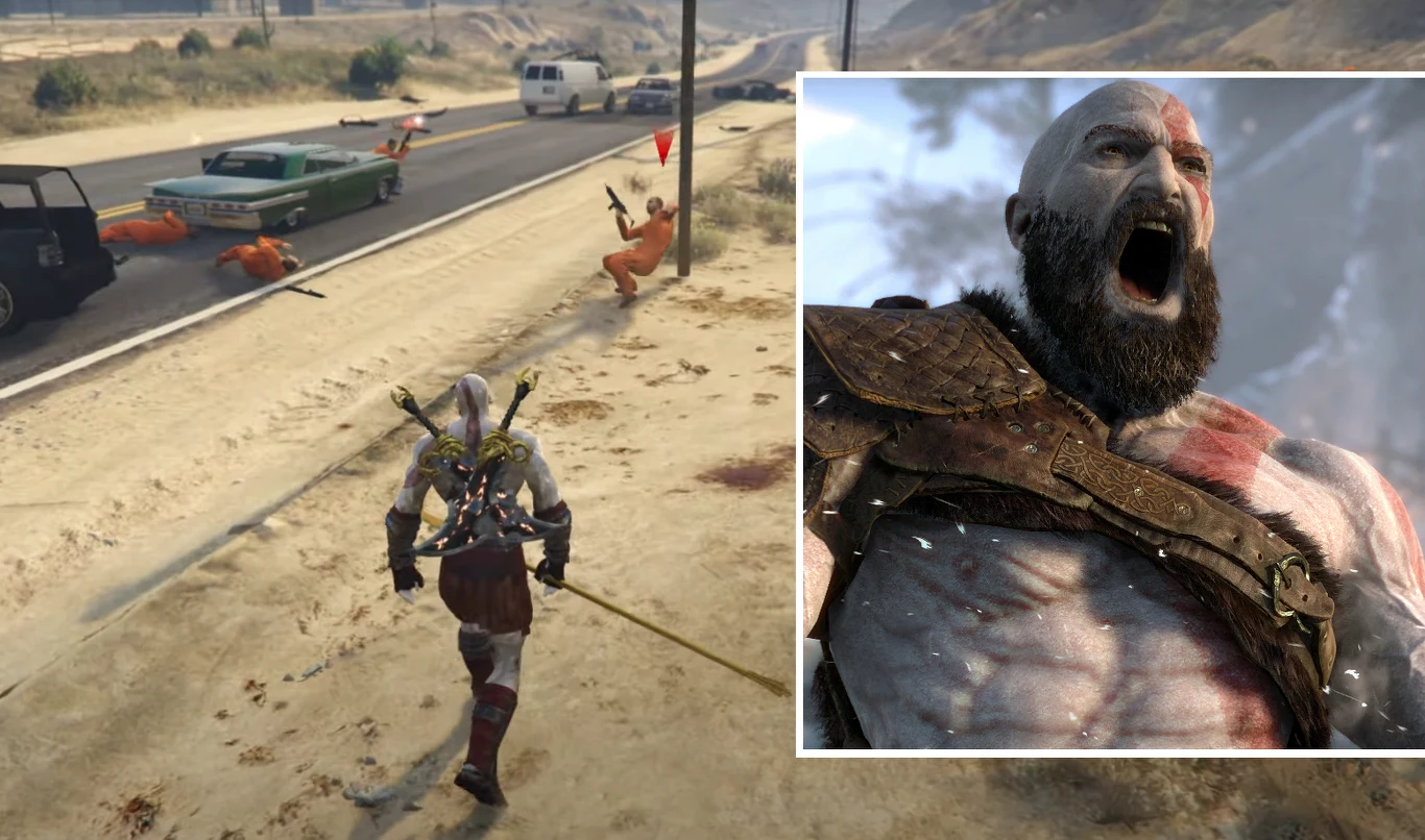 Kratos w GTA 5 Kratos w GTA 5