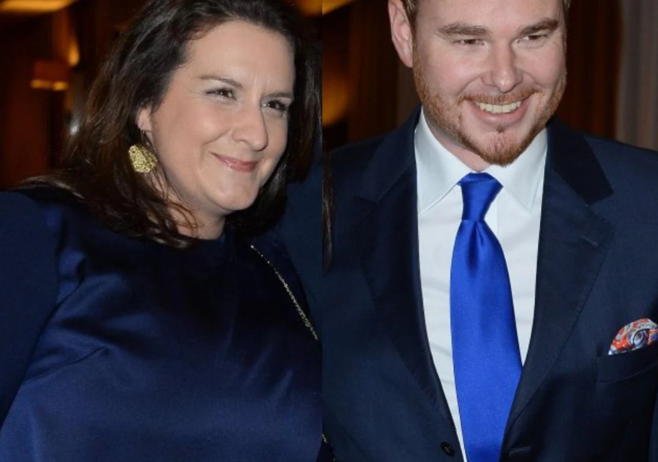 Książę Jan Lanckoroński-Lubomirski wraz z małżonką Heleną Mańkowską Książę Jan Lanckoroński-Lubomirski wraz z małżonką Heleną Mańkowską