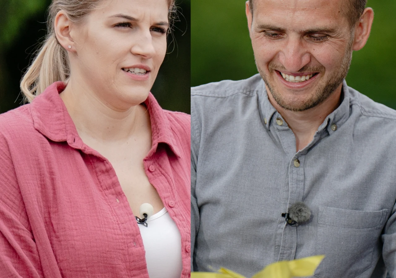 Rafał z "Rolnik szuka żony" 11 i jego kandydatka Aneta Rafał z "Rolnik szuka żony" 11 i jego kandydatka Aneta