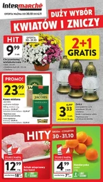 Kwiaty i znicze w Intermarche 