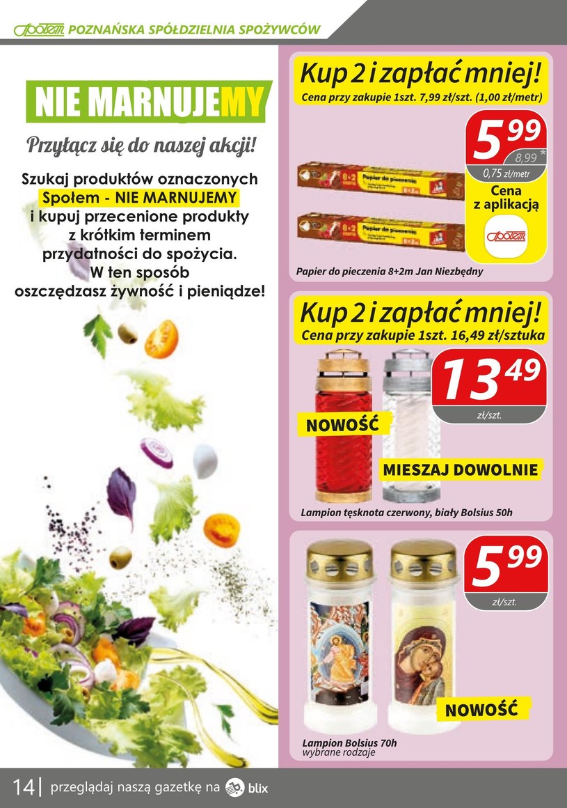 Gazetka: PSS Społem Poznań - nowa oferta promocyjna - strona 14