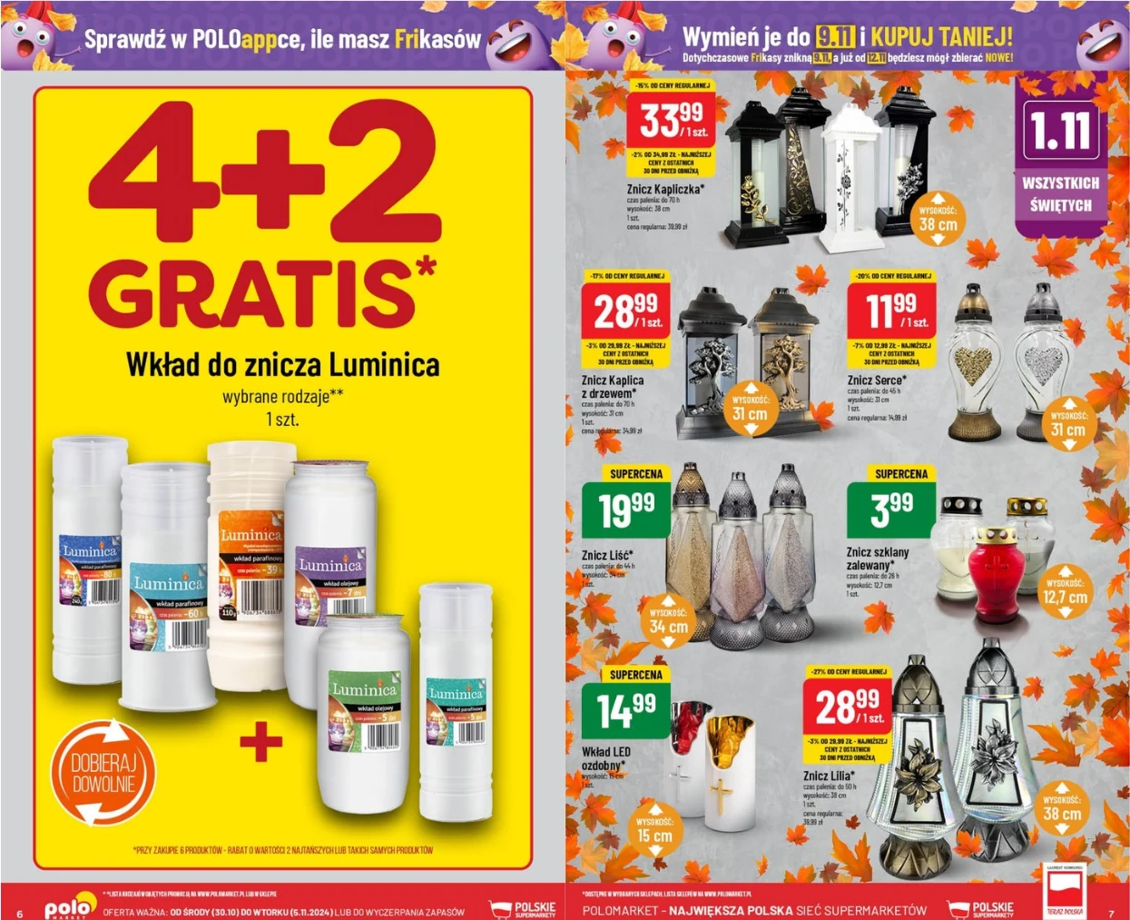 Wkłady 4+2 w Polomarket 