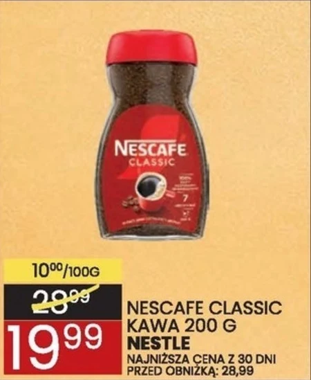 Nescafé Classic Kawa rozpuszczalna 200 g
