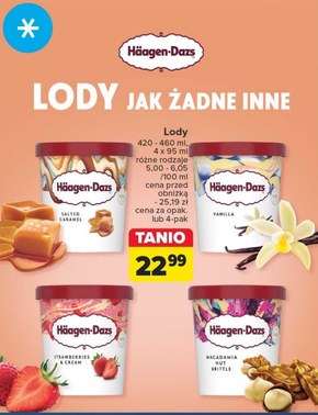 Häagen-Dazs Lody waniliowe z sosem karmelowym i orzechami pekan 460 ml niska cena