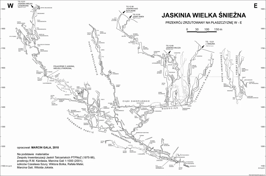 Ogromny system Jaskini Wielkiej Śnieżnej był odkrywany stopniowo.