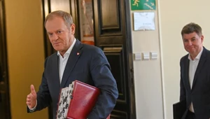 Premier Donald Tusk na posiedzeniu rządu 29 października, na którym rozpatrywano zmiany w tegorocznej ustawie budżetowej i okołobudżetowej