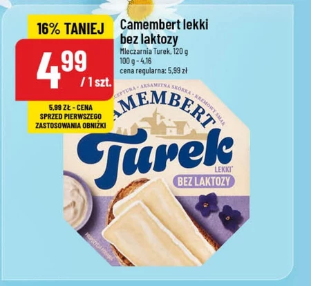 Turek Camemberti lekki bez laktozy 120 g