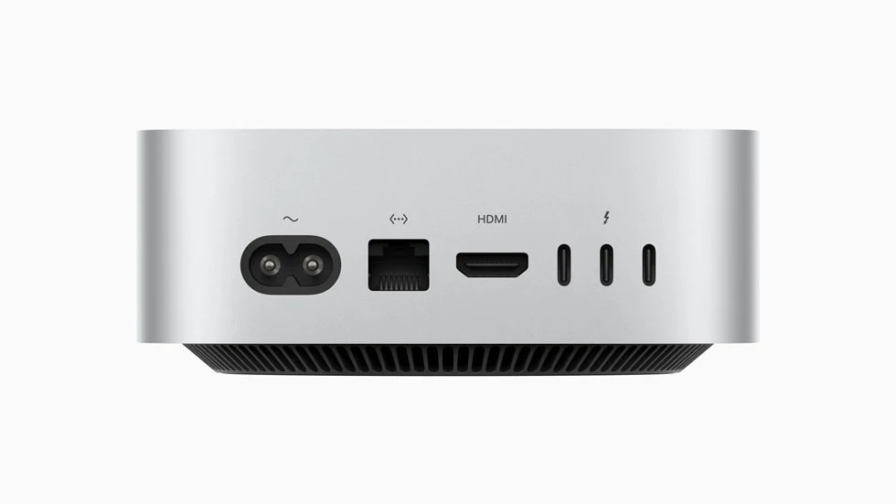 Nowy Mac Mini M4 z tyłu.