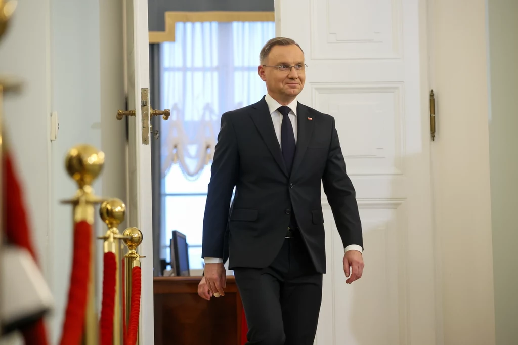 Prezydent Andrzej Duda podczas mianowania nowych członków Rady Dialogu Społecznego w Pałacu Prezydenckim w Warszawie