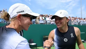 Daria Abramowicz i Iga Świątek