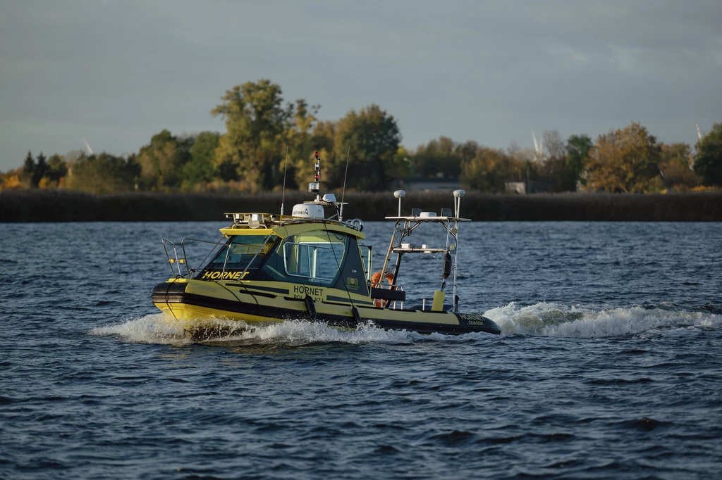 Autonomiczna łódź "Hornet" skonstruowana na Politechnice Gdańskiej