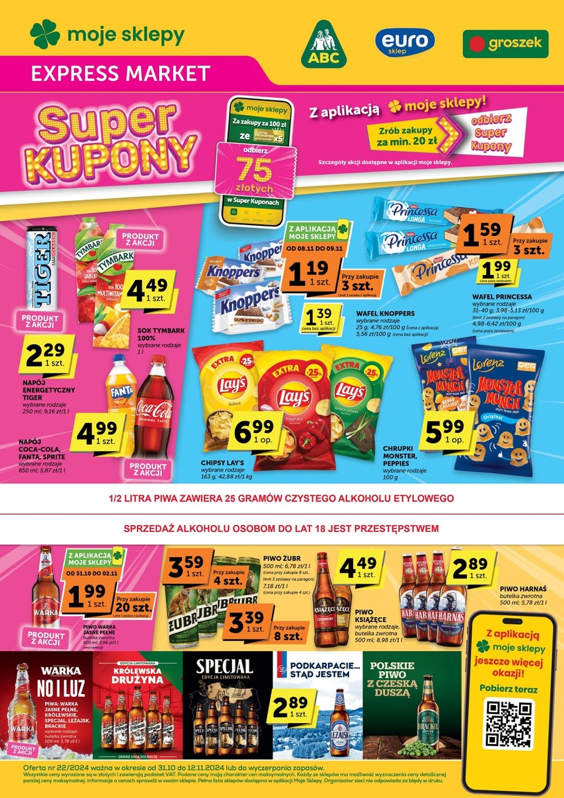 Gazetka: Super kupony w Euro Sklep Express Market - strona 1