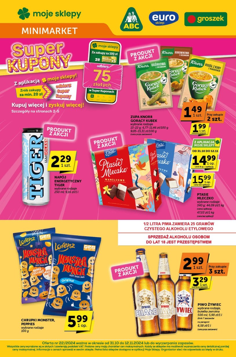 Gazetka: Super kupony w Groszek Mini Market - strona 1