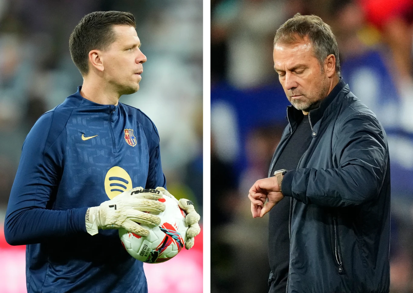 Wojciech Szczęsny i Hansi Flick