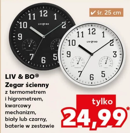 Zegar ścienny Liv & BO