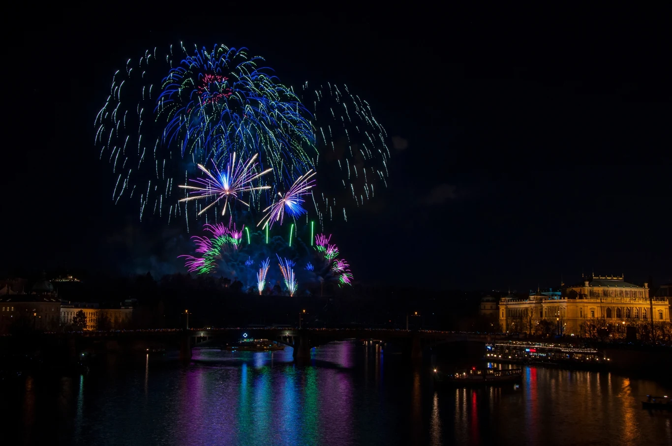 Pokaz fajerwerków w Pradze