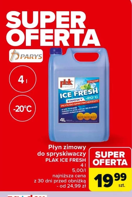 Płyn do spryskiwaczy zimowy Ice fresh