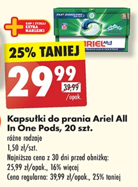 Kapsułki do prania Ariel