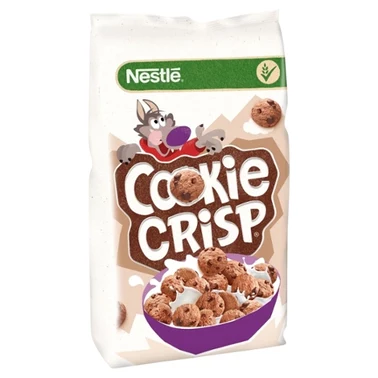 Nestlé Cookie Crisp Zbożowe płatki w kształcie ciasteczek o smaku czekoladowym 250 g - 0