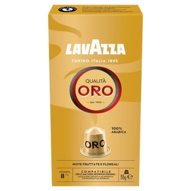 Lavazza Qualità Oro Kawa palona mielona w kapsułkach 55 g (10 sztuk) - 0