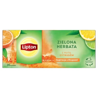 Lipton Zielona herbata z nutą cytrusów 26 g (20 torebek) - 2