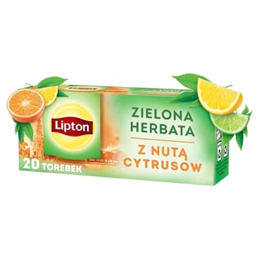 Lipton Zielona herbata z nutą cytrusów 26 g (20 torebek) - 0