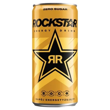 Rockstar Gazowany napój energetyzujący bez cukru 250 ml - 0