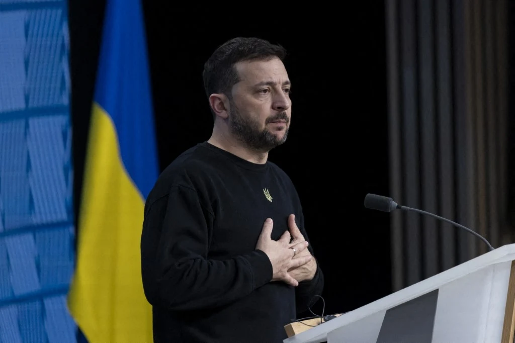 Prezydent Ukrainy Wołodymyr Zełenski Prezydent Ukrainy Wołodymyr Zełenski