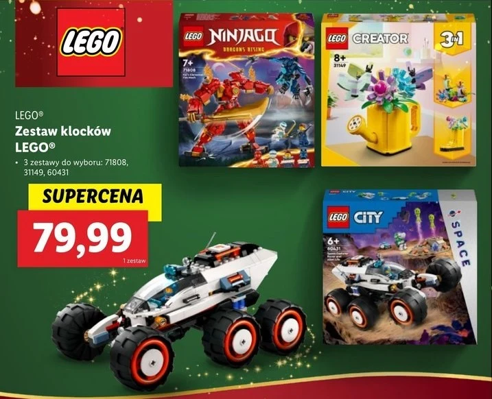 Zestawy LEGO za 79,99 zł w Lidlu
