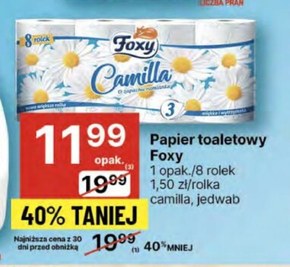 Foxy Camilla Papier toaletowy o zapachu rumianku 8 rolek niska cena