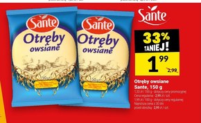 Sante Otręby owsiane 150 g niska cena