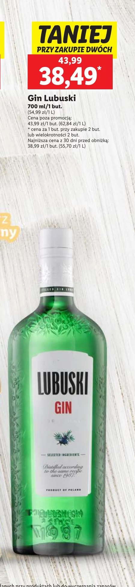 Lubuski Original Gin 700 ml