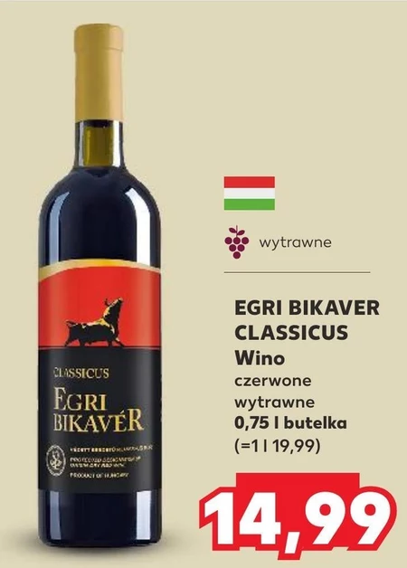 Wino wytrawne Egri Bikaver