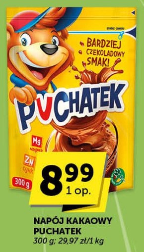 Puchatek Napój kakaowy z witaminami 300 g niska cena