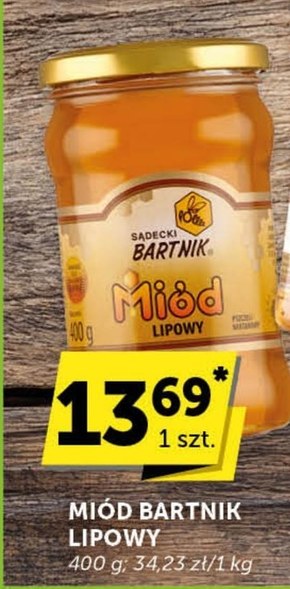 Sądecki Bartnik Miód pszczeli nektarowy lipowy 400 g niska cena