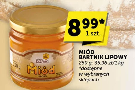 Sądecki Bartnik Miód pszczeli nektarowy lipowy 250 g