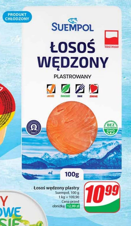 Suempol Łosoś wędzony plastrowany 100 g