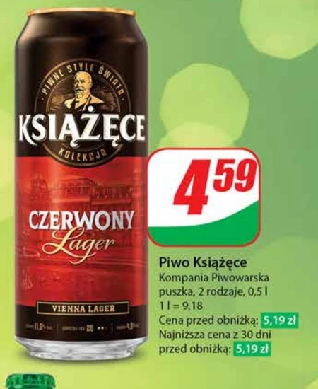 Książęce Czerwony Lager Piwo 500 ml