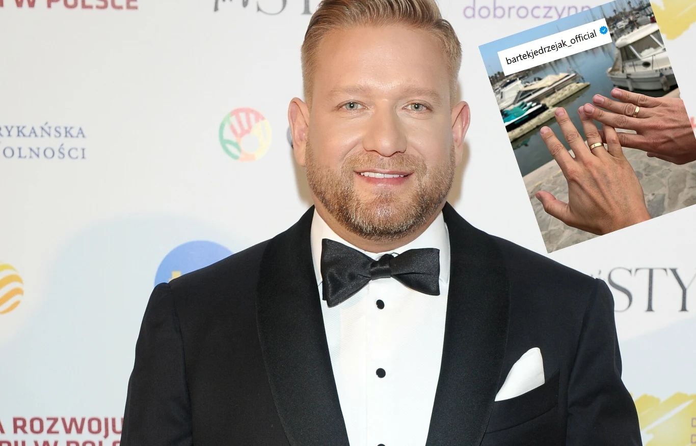 Bartek Jędrzejak zaskoczył fotką obrączek Bartek Jędrzejak zaskoczył fotką obrączek
