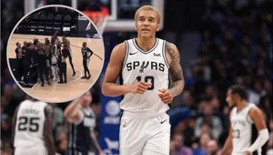 Jeremy Sochan z kolejnym double-double w NBA. Było też spięcie z rywalem