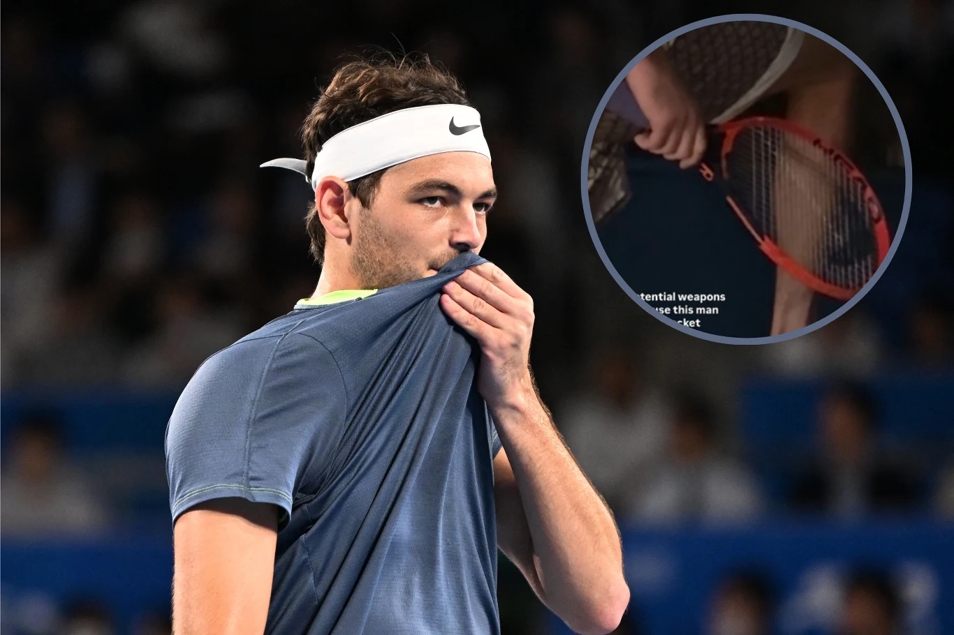 Taylor Fritz chciał ruszyć do złodziei z rakietą tenisową w ręku Taylor Fritz chciał ruszyć do złodziei z rakietą tenisową w ręku