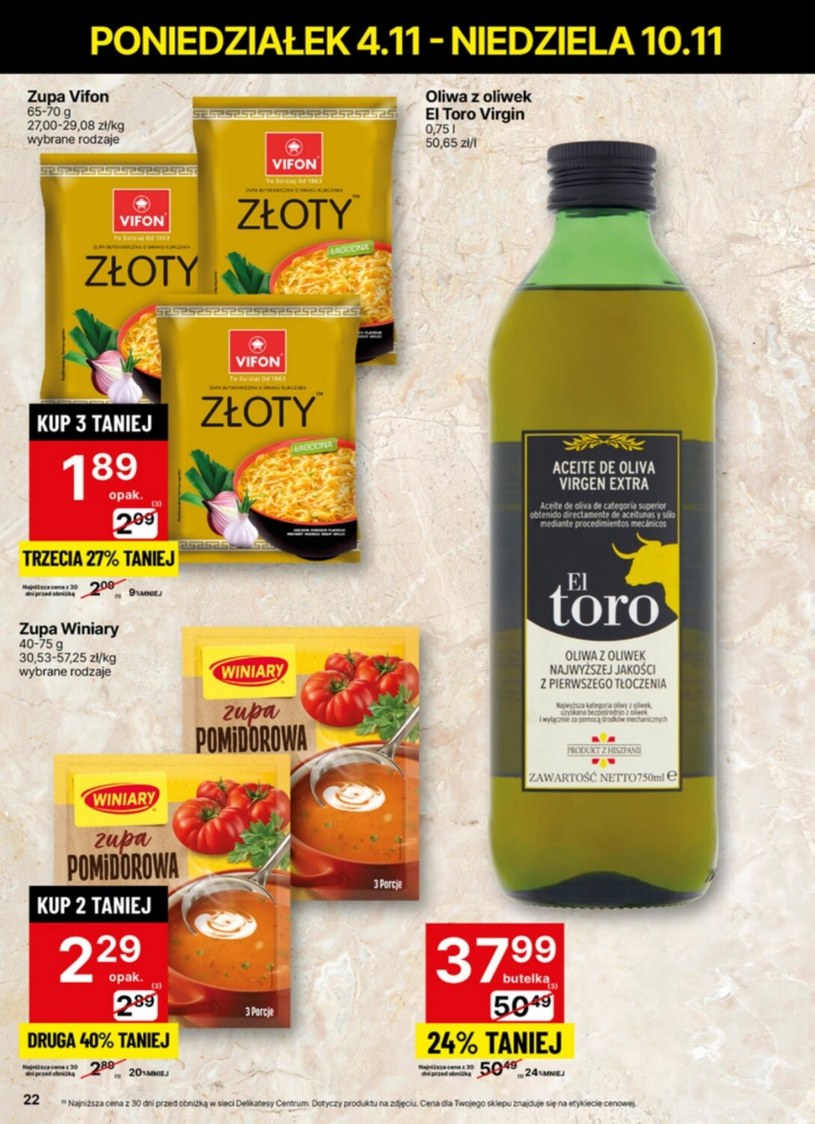 Gazetka: Twoje ulubione produkty taniej! - Delikatesy Centrum - strona 22